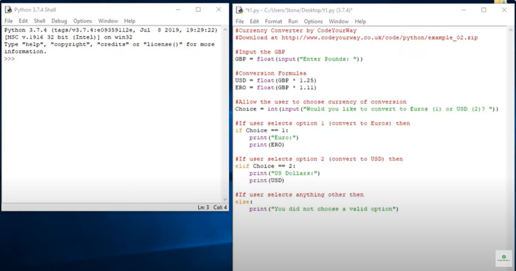 Python Tutorial – Looping your code back (to the beginning or middle) using a procedure